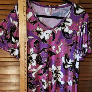 Short Sleeve, Multi colored Top